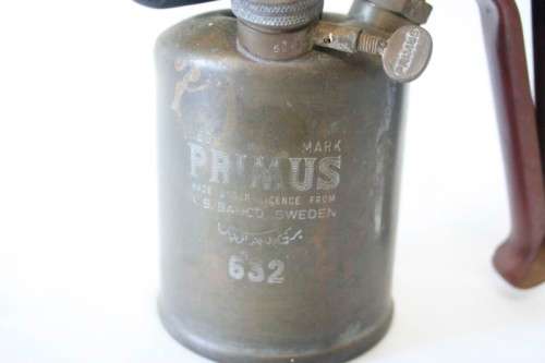 **RS17** An awesome vintage 1936 Primus (Sweden) No 632 blow lamp torch, great on display.