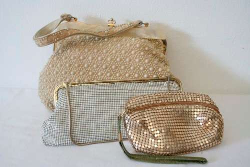 3 beautiful vintage ladies evening clutch/ bag incl an Australian Glomesh clutch. One price for all
