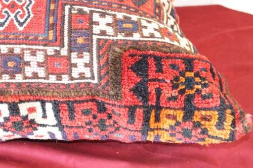 Two incredible large (double sided) hand-stitched Berber Persian floor cushion in awesome condition