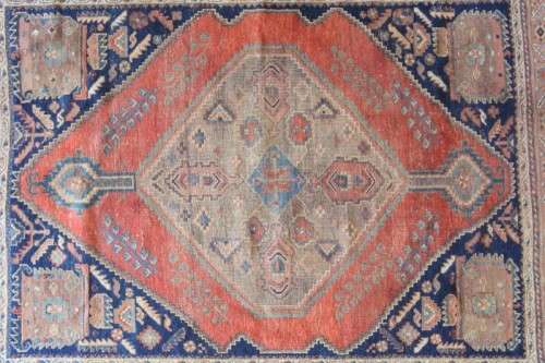 A superb large (190cm x 148cm) traditional north-African Berber carpet in wonderful condition
