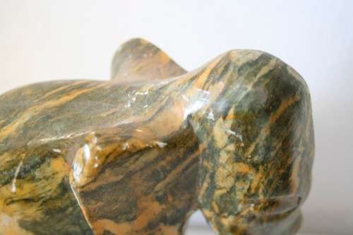 **RS17** Two stunning and beautifully carved stone African elephant. Lovely on display.