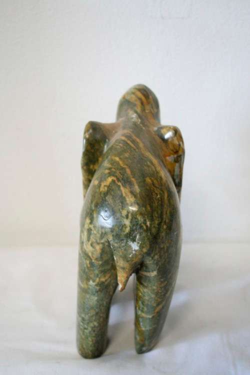 **RS17** Two stunning and beautifully carved stone African elephant. Lovely on display.