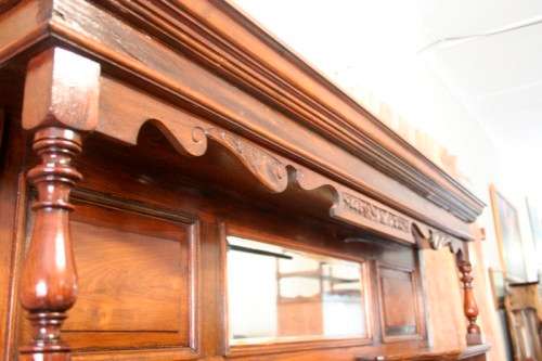A spectacular antique Victorian oak buffet server once owned by John Smith Moffat; The Moffat Treaty
