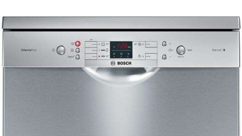 A stunning stainless steel (Silver Inox) Bosch "Serie|6" SilentPlus model: SMS58L08ZA dishwasher