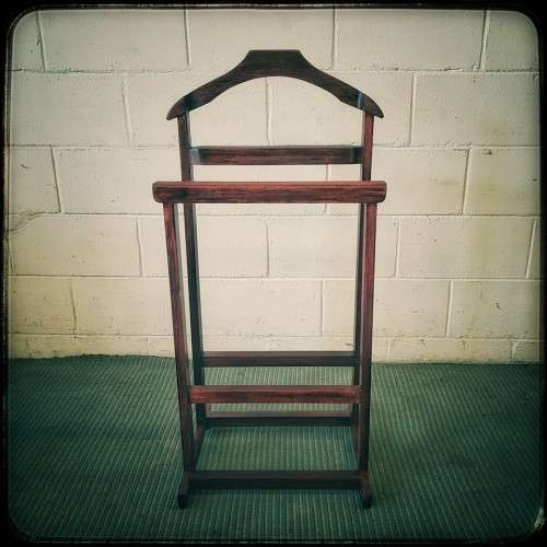 Amazing solid wooden "dumb valet" clothing stands in great condition - stylish & very useful!