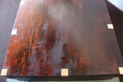 An impressive (large) original Coricraft solid wooden centre coffee table kist with loads of storage