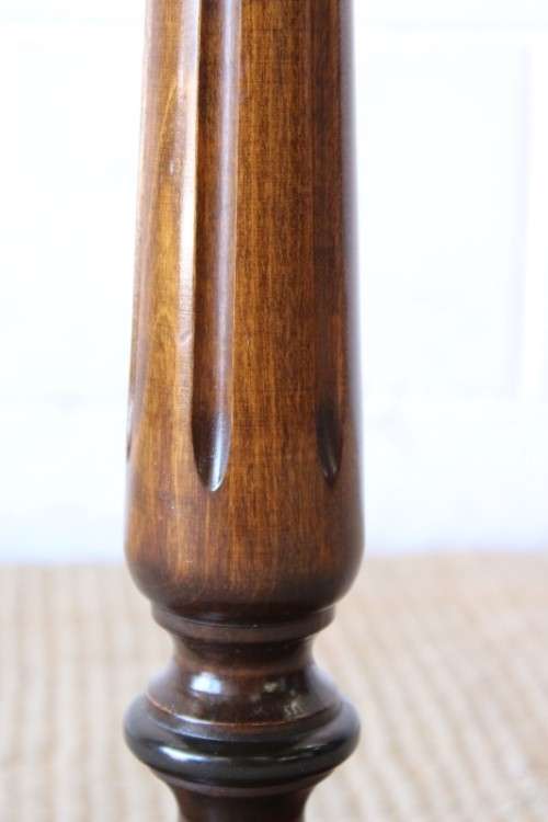 **RS17** A beautifully made vintage floor standing reading lamp with table tray and large shade