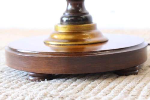 **RS17** A beautifully made vintage floor standing reading lamp with table tray and large shade