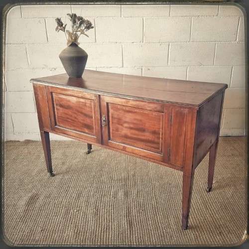 A gorgeous original antique "J & A Ogilvie Cabinetmakers" of Scotland mahogany wash stand cabinet