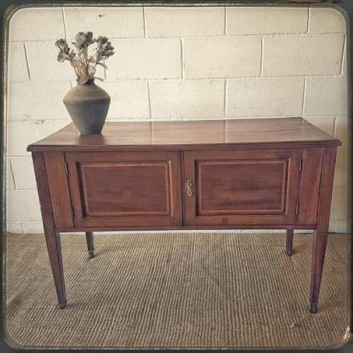A gorgeous original antique "J & A Ogilvie Cabinetmakers" of Scotland mahogany wash stand cabinet