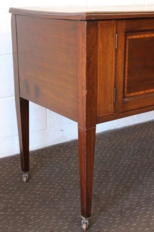 A gorgeous original antique "J & A Ogilvie Cabinetmakers" of Scotland mahogany wash stand cabinet