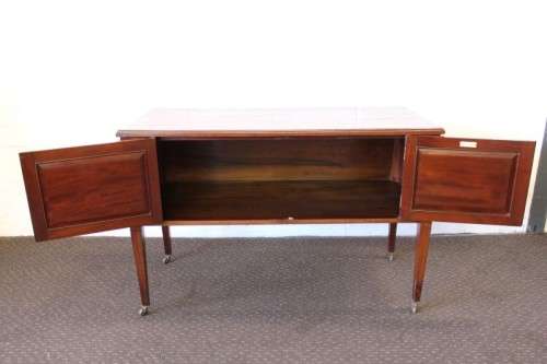 A gorgeous original antique "J & A Ogilvie Cabinetmakers" of Scotland mahogany wash stand cabinet
