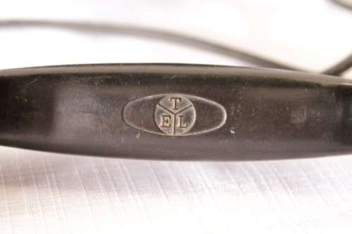 An exceptionally rare antique c1940 "Ericsson" black Bakelite hand-cranked wall exchange telephone