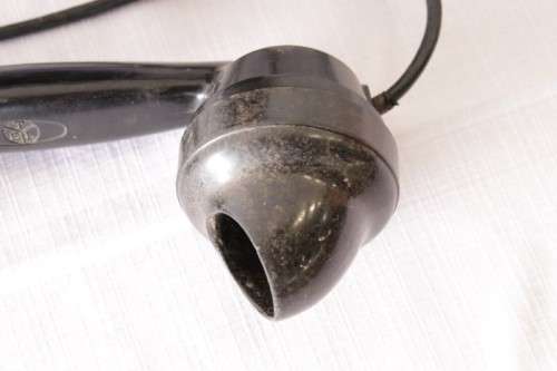 An exceptionally rare antique c1940 "Ericsson" black Bakelite hand-cranked wall exchange telephone