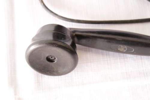 An exceptionally rare antique c1940 "Ericsson" black Bakelite hand-cranked wall exchange telephone