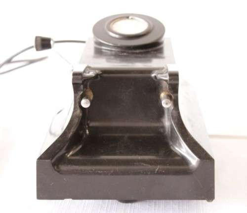 An exceptionally rare antique c1940 "Ericsson" black Bakelite hand-cranked wall exchange telephone