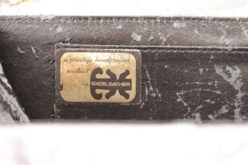 A beautifully made vintage original genuine Buffalo skin leather ladies handbag/ evening bag