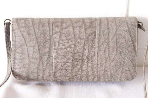 A beautifully made vintage original genuine Buffalo skin leather ladies handbag/ evening bag