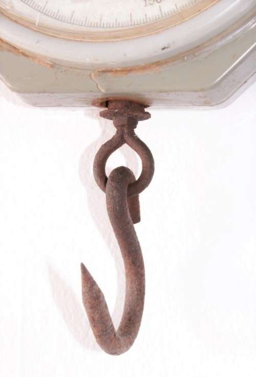 An awesome vintage Taiwanese made Nagata 200kg industrial fisherman's hanging scale