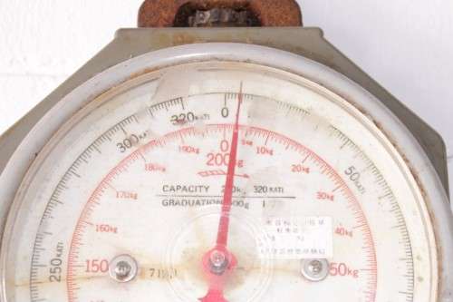 An awesome vintage Taiwanese made Nagata 200kg industrial fisherman's hanging scale