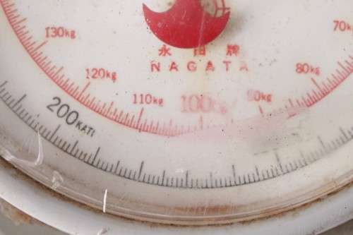 An awesome vintage Taiwanese made Nagata 200kg industrial fisherman's hanging scale