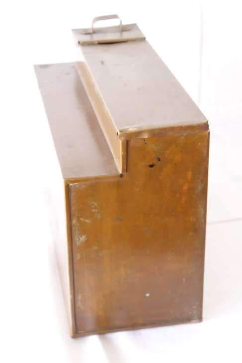 Amazing antique Victorian copper coal stove water boiler (urn) tank w/ a brass tap & wooden handle