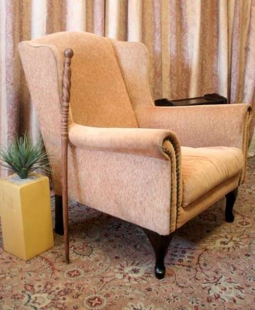 **RS17** A large wing back chair in great condition for the age! Perfect for a study or reading room