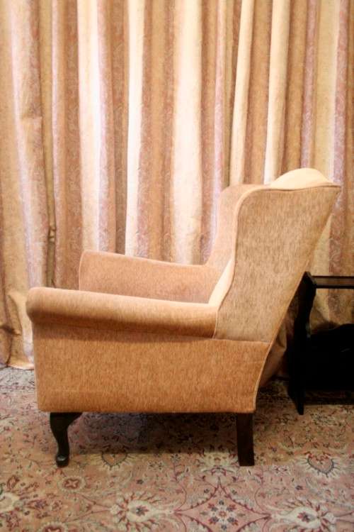 **RS17** A large wing back chair in great condition for the age! Perfect for a study or reading room