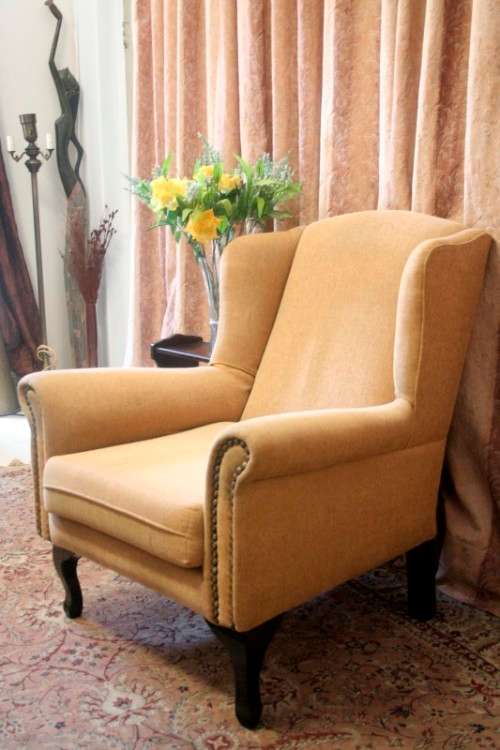 A fabulous wing back chair in great condition for the age! Perfect for a study or reading room