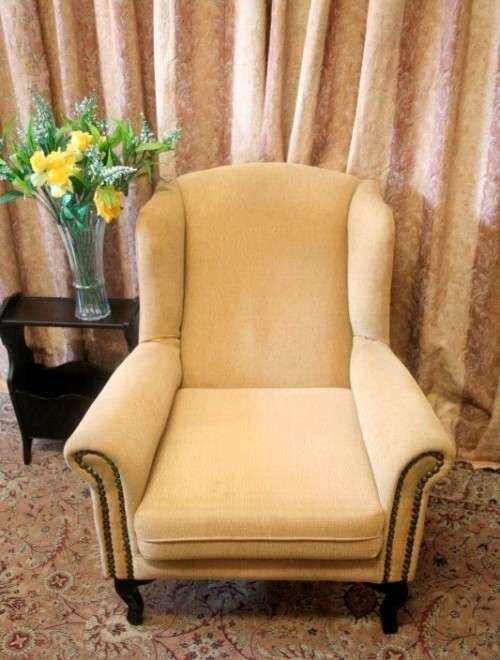 A fabulous wing back chair in great condition for the age! Perfect for a study or reading room