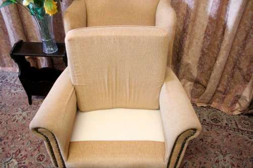 A fabulous wing back chair in great condition for the age! Perfect for a study or reading room