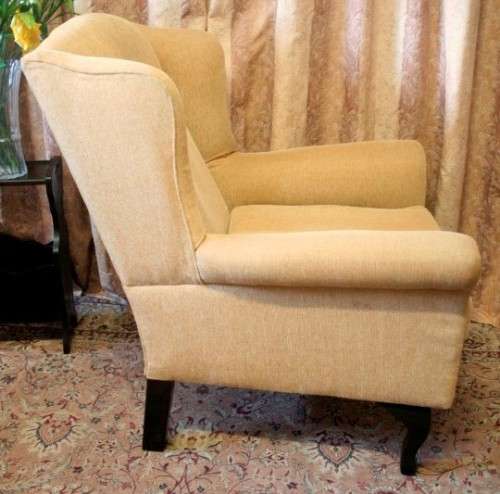 A fabulous wing back chair in great condition for the age! Perfect for a study or reading room