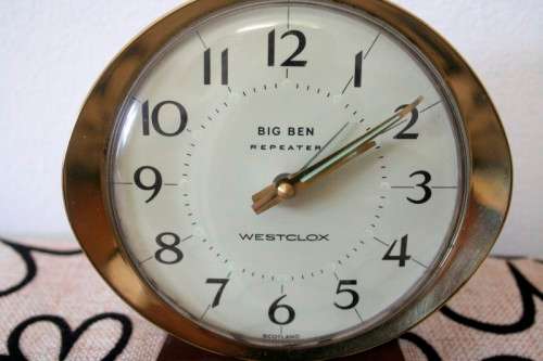 An amazing vintage "Scottish" made Westclox Big Ben Repeater mechanical wind-up bedside clock