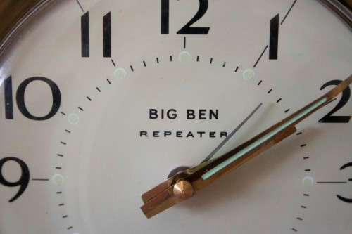 An amazing vintage "Scottish" made Westclox Big Ben Repeater mechanical wind-up bedside clock