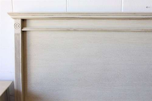 **RS17_Clearance** Wetherley's King size headboard & matching 3-drawer pedestals in an Ivory colour