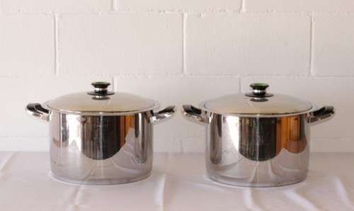 A stunning AMC Classic 18/10 stainless steel 30cm, 13.5 litre Gourmet Titan pot w/ "VISIOTHERM®" lid