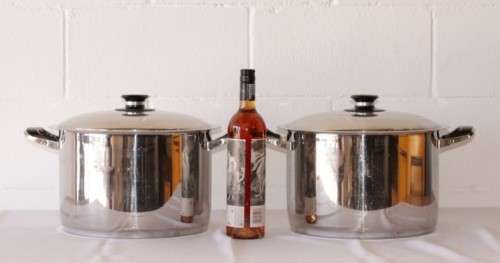 A stunning AMC Classic 18/10 stainless steel 30cm, 13.5 litre Gourmet Titan pot w/ "VISIOTHERM®" lid