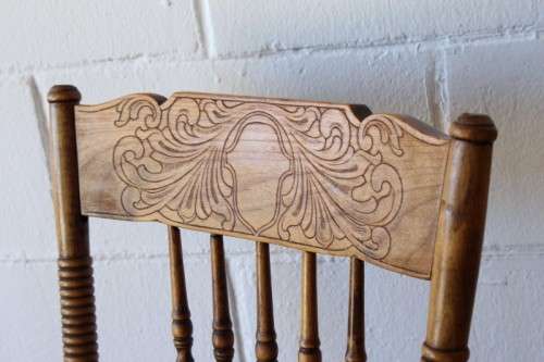 **RS17** An incredible collection of six assorted oak spindle-back dining chairs - one price for all