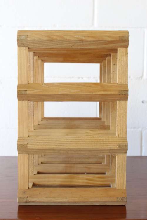 Wonderful and practical table-top wooden wine racks with space for 12 wine bottles - Only 7 left!!!