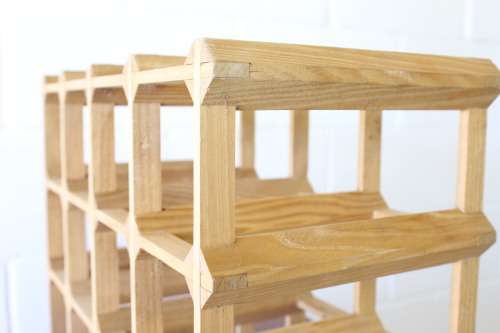 Wonderful and practical table-top wooden wine racks with space for 12 wine bottles - Only 7 left!!!