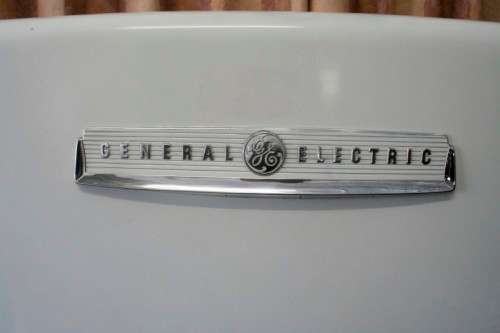 A fantastic vintage General Electric fridge-freezer combo "1940's" in full working order.