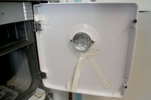 A fantastic vintage General Electric fridge-freezer combo "1940's" in full working order.