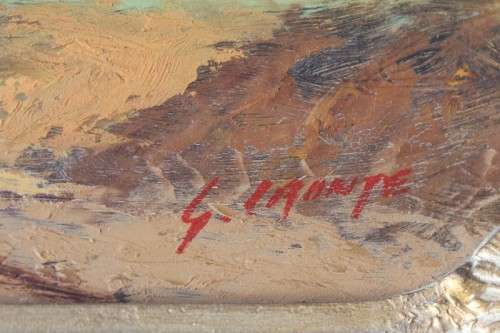 An incredible signed and framed Gawie Cronje (1930 - 2007) oil on board landscape painting