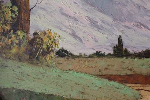 An incredible signed and framed Gawie Cronje (1930 - 2007) oil on board landscape painting