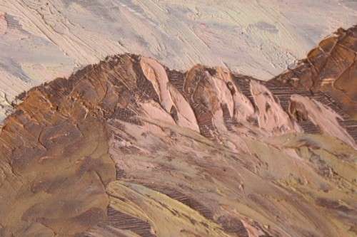 An incredible signed and framed Gawie Cronje (1930 - 2007) oil on board landscape painting