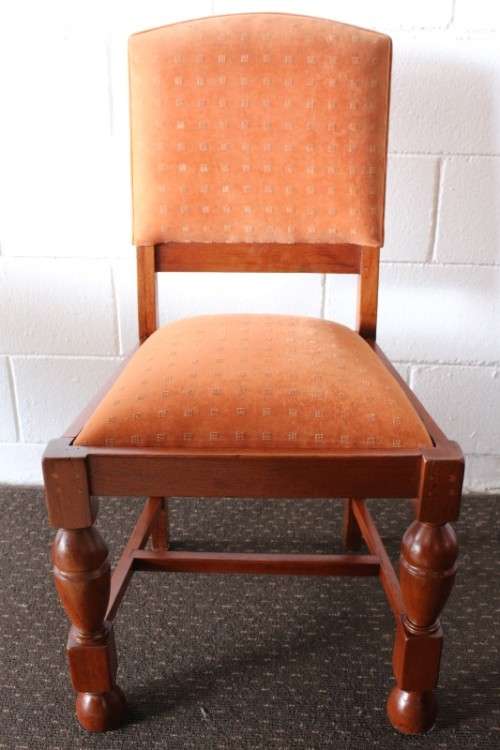 A stunning Sapele wood & Mahogany wood combination 6-seater dining suite with carver chairs