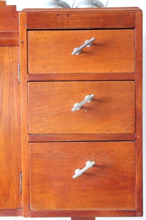 **RS17** Awesome vintage Art Deco buffet server w/ 6x good size drawers & double-door cupboard