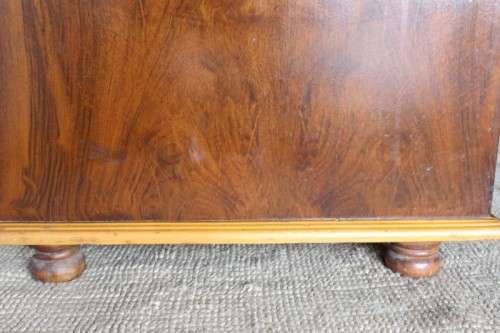 A wonderful Imbuia and Yellow wood double-door cabinet with shelves & space for a bar fridge