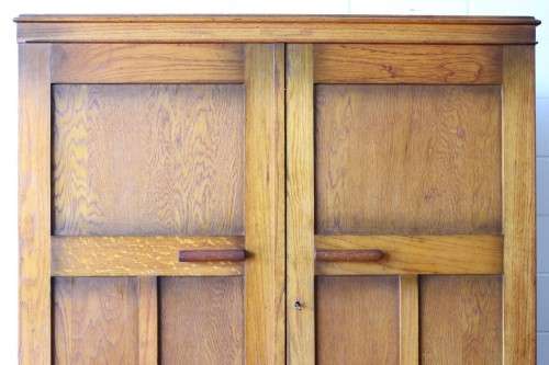 An awesome vintage gentleman's (Jongmans kas) wardrobe w/ a vanity mirror inside - stunning!!