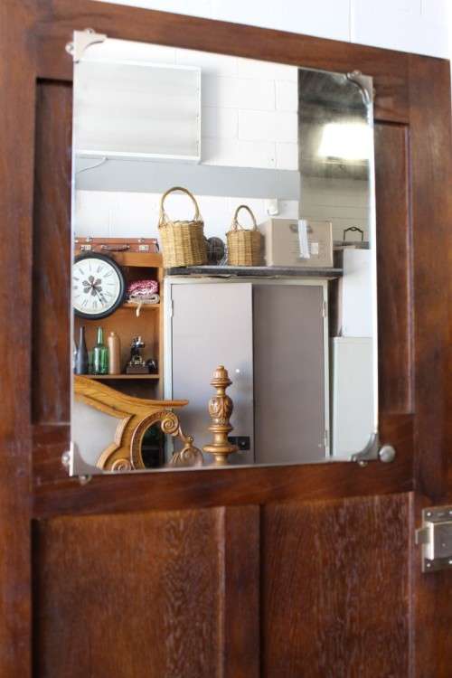 An awesome vintage gentleman's (Jongmans kas) wardrobe w/ a vanity mirror inside - stunning!!
